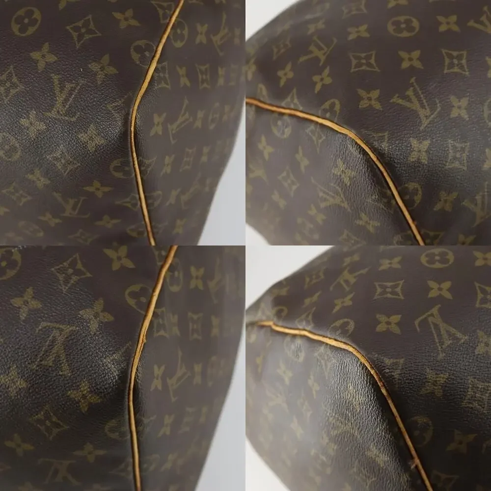 Louis Vuitton Monogram Keepall 55 Travel Bag Brown